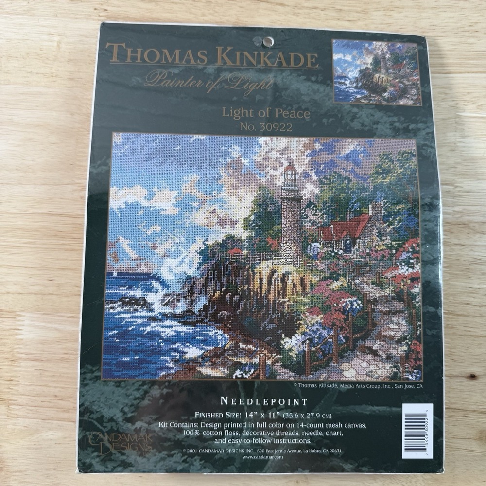 Light of Peace Needle Point Kit Thomas Kinkade Painter of Light 30922 Sealed‎